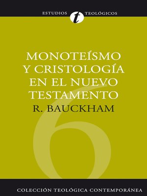 cover image of Monoteísmo y cristología en el N.T.
